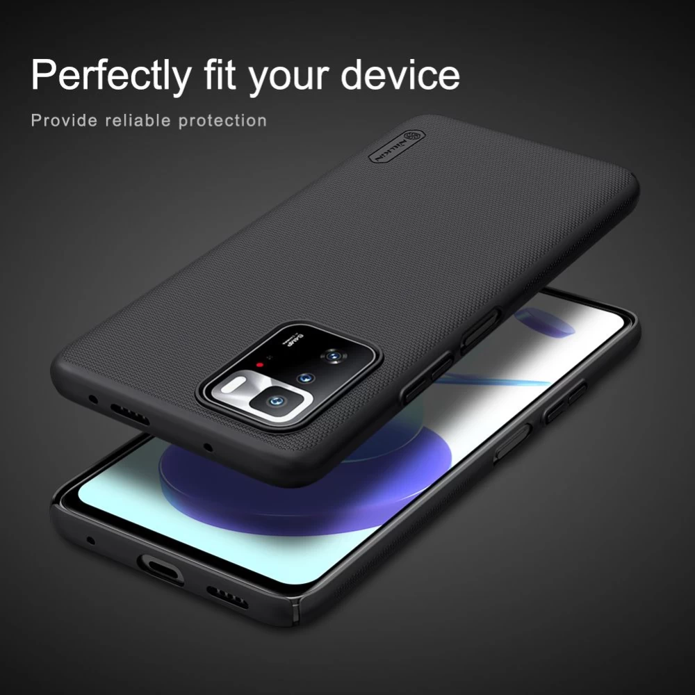 Xiaomi RedMi Note 10 Pro 5G dėklas mėlyna Nillkin Super Frosted Shield 