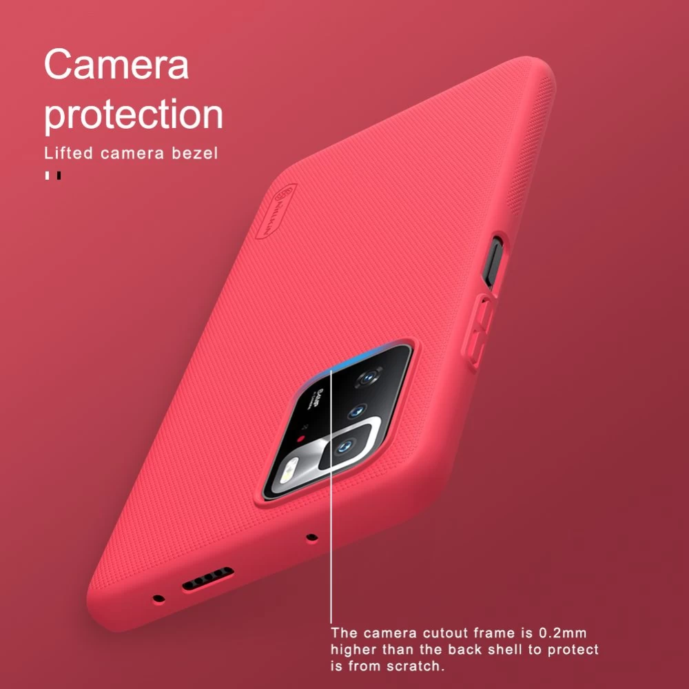 Xiaomi RedMi Note 10 Pro 5G dėklas mėlyna Nillkin Super Frosted Shield 
