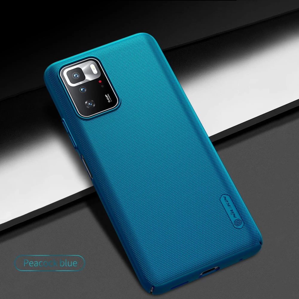 Xiaomi RedMi Note 10 Pro 5G dėklas mėlyna Nillkin Super Frosted Shield 