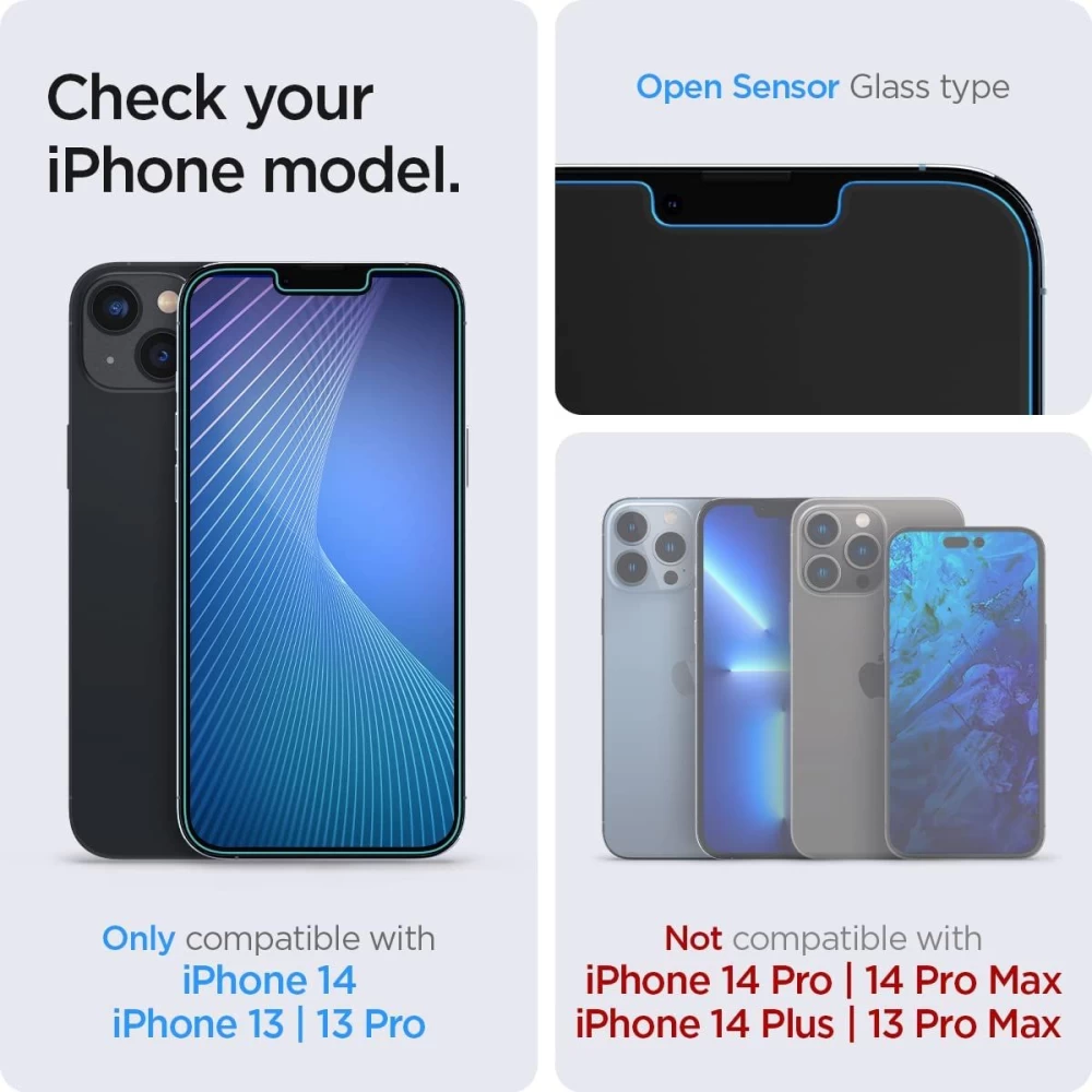 Apple iPhone 13 Tempered glass  SPIGEN GLAS.TR EZ-FIT (2-pack)