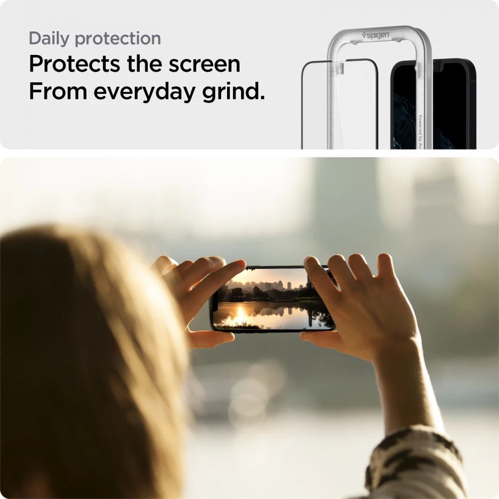 Apple iPhone 13 Tempered glass  SPIGEN ALM GLASS FC (2-pack)