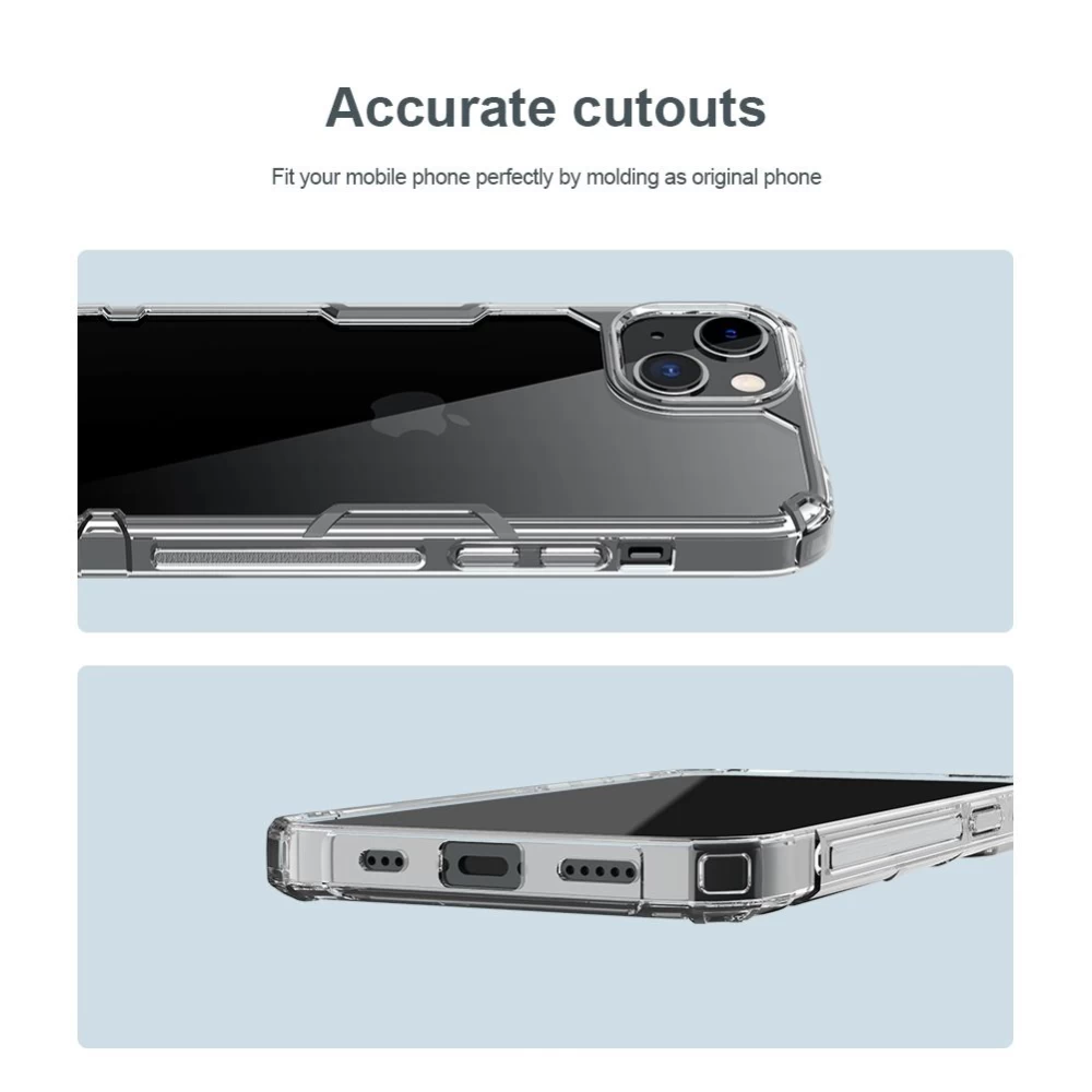 Apple iPhone 13 case translucent blue Nillkin TPU PRO 