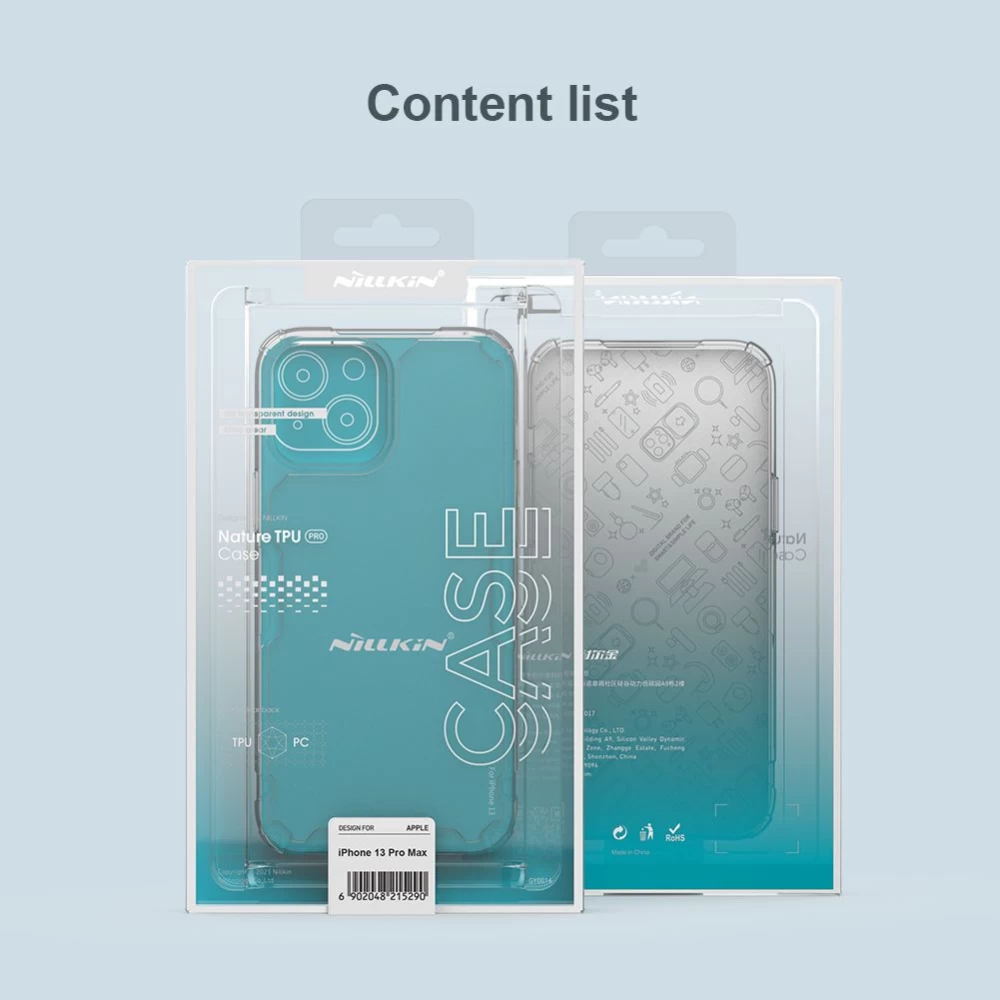 Apple iPhone 13 case translucent blue Nillkin TPU PRO 