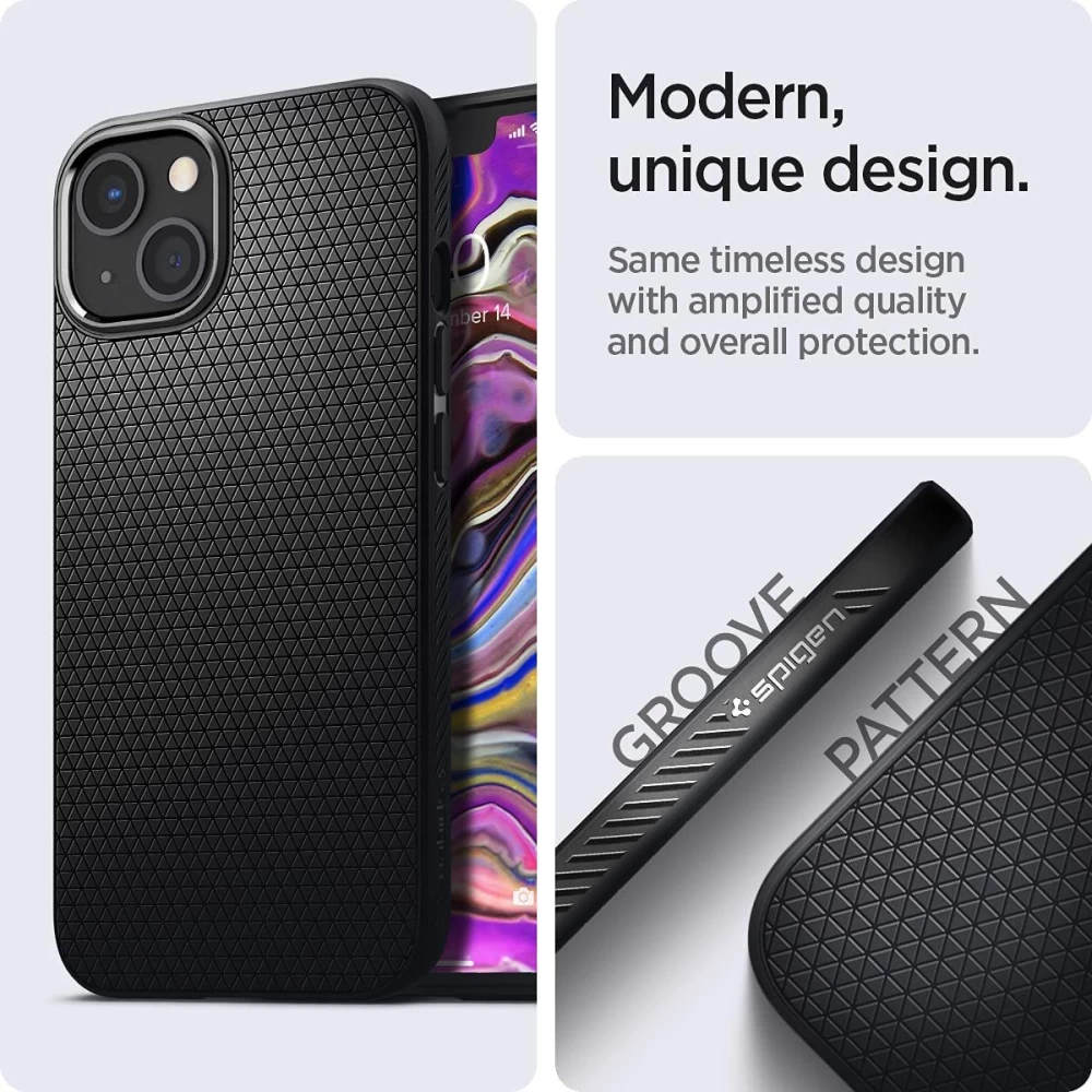 Apple iPhone 13 case black SPIGEN Liquid Air 