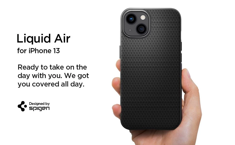 Apple iPhone 13 case black SPIGEN Liquid Air 