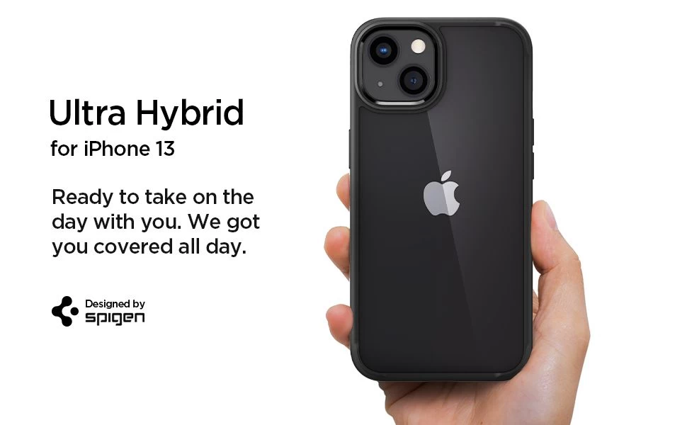 Apple iPhone 13 dėklas Juoda SPIGEN Ultra Hybrid 