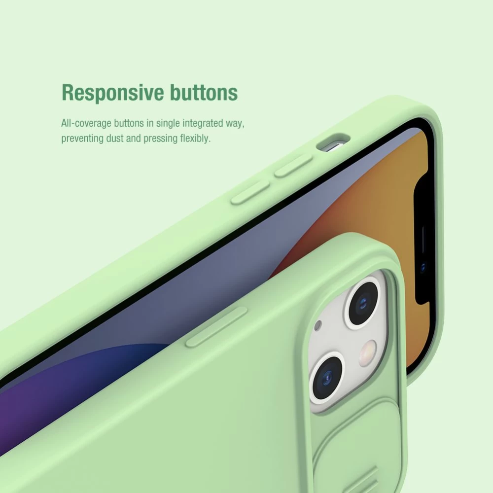 Apple iPhone 13 case green Nillkin CamShield Silky Silicon 