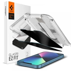 iPhone iPhone 13 Tempered glass SPIGEN GLAS.TR ”EZ FIT” PRIVACY 2-PACK Apple iPhone 13