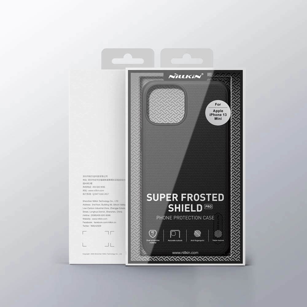 Apple iPhone 13 Mini чехол черный Nillkin Super Frosted Shield Pro 