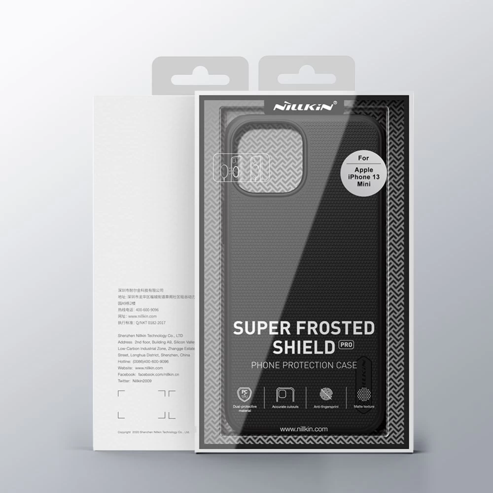 Apple iPhone 13 Mini чехол черный Nillkin Super Frosted Shield Pro Magnetic 