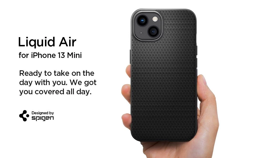 Apple iPhone 13 Mini dėklas Juoda SPIGEN Liquid Air 