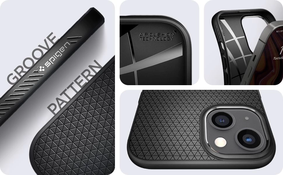 Apple iPhone 13 Mini dėklas Juoda SPIGEN Liquid Air 