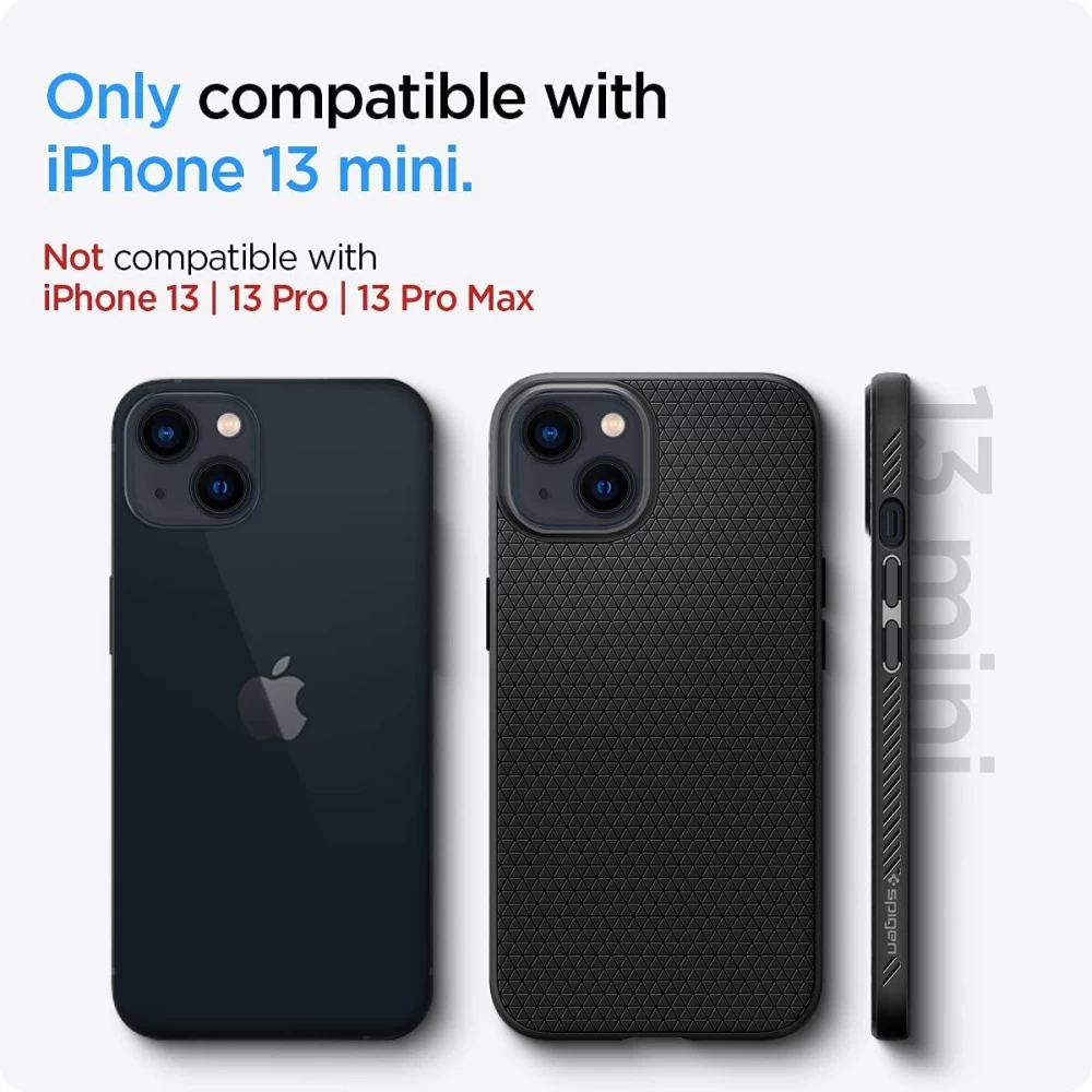 Apple iPhone 13 Mini dėklas Juoda SPIGEN Liquid Air 