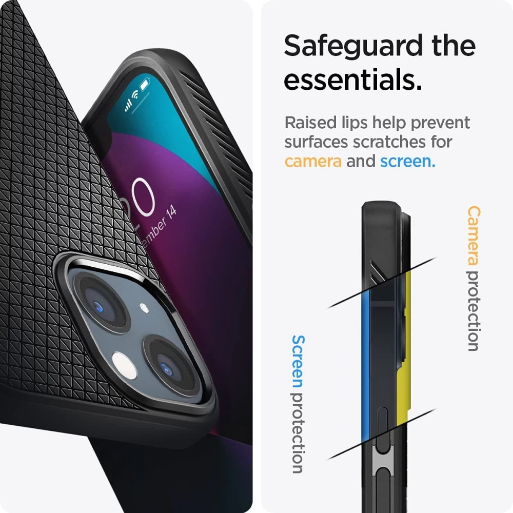Apple iPhone 13 Mini dėklas Juoda SPIGEN Liquid Air 