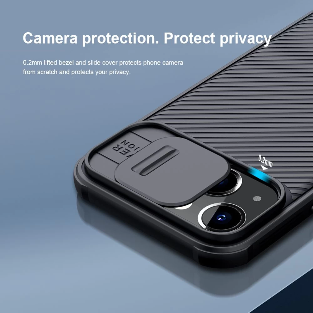 Apple iPhone 13 Mini dėklas Juoda Nillkin CamShield Pro 
