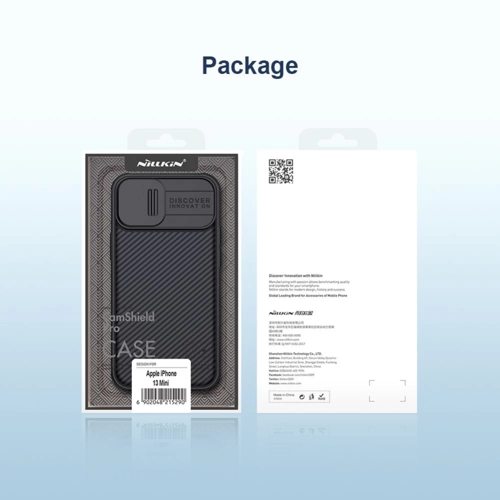 Apple iPhone 13 Mini dėklas Juoda Nillkin CamShield Pro 