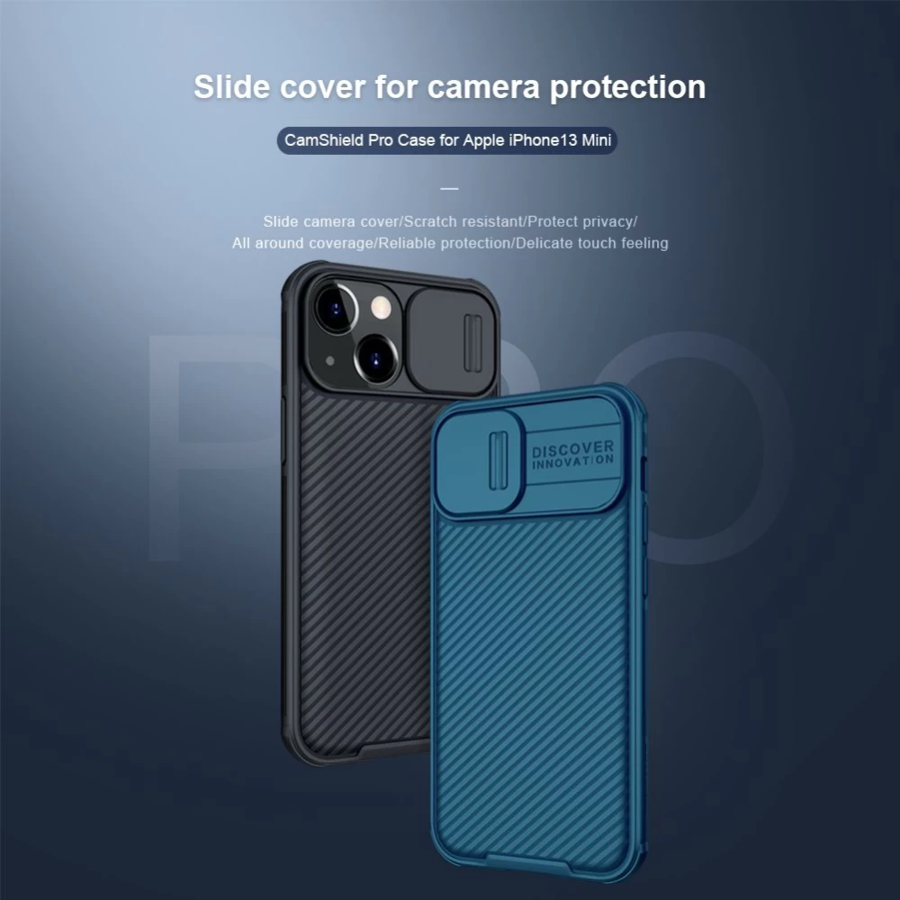 Apple iPhone 13 Mini dėklas mėlyna Nillkin CamShield Pro 