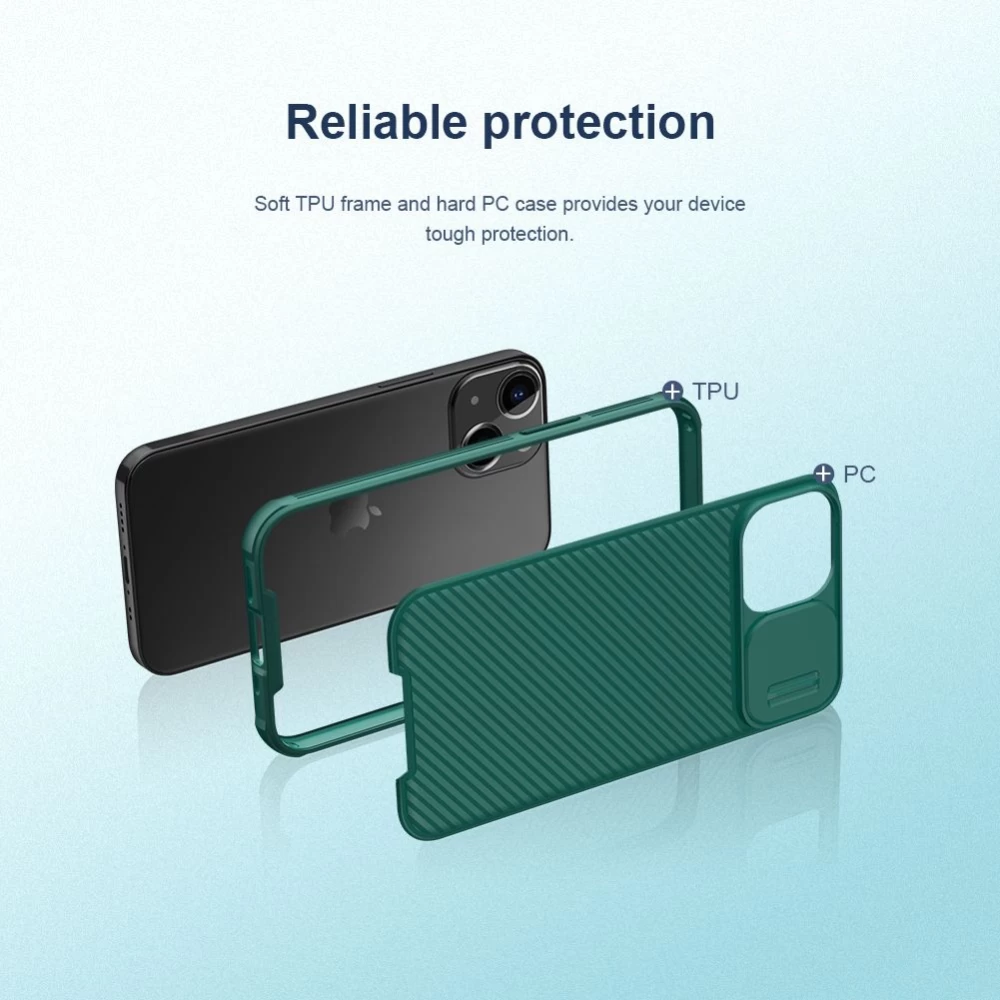 Apple iPhone 13 Mini dėklas mėlyna Nillkin CamShield Pro 