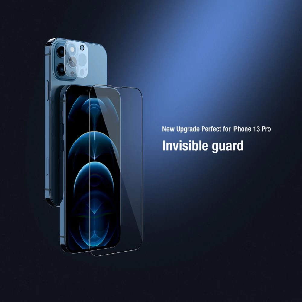 Apple iPhone 13 Pro skärmskydd  Nillkin 2-in-1 HD Full Screen/Camera Tempered Glass