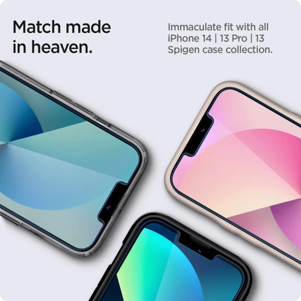 Apple iPhone 13 Pro aizsargstikls  SPIGEN GLAS.TR EZ-FIT (2-pack)