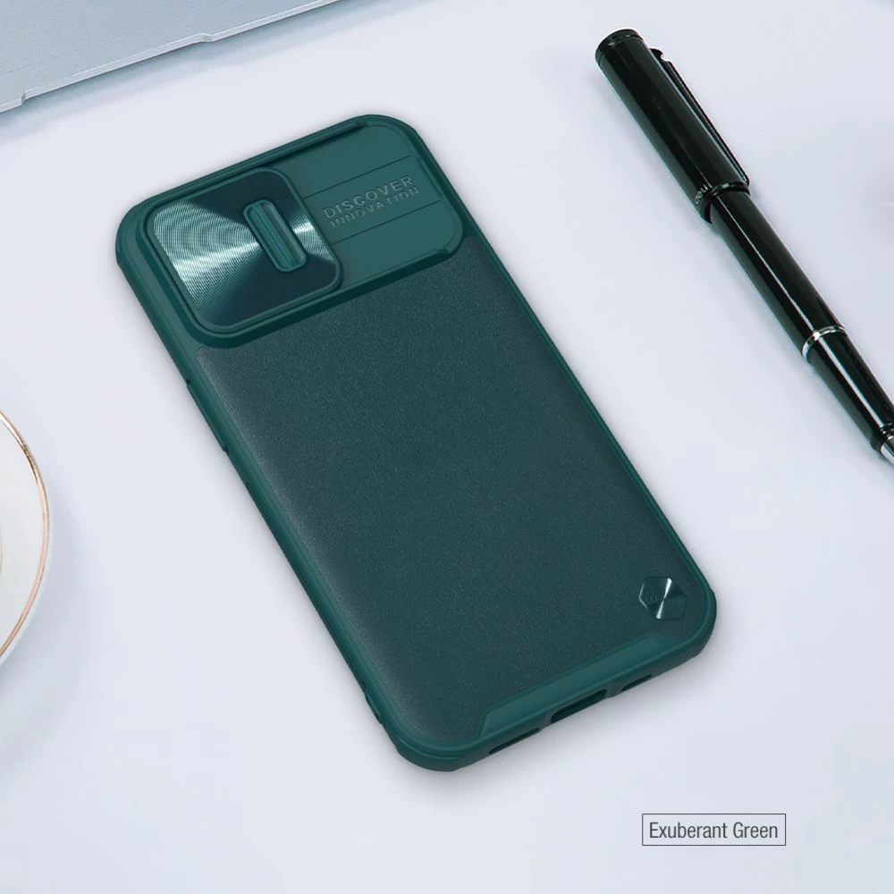 Apple iPhone 13 Pro ümbris must Nillkin CamShield Leather 
