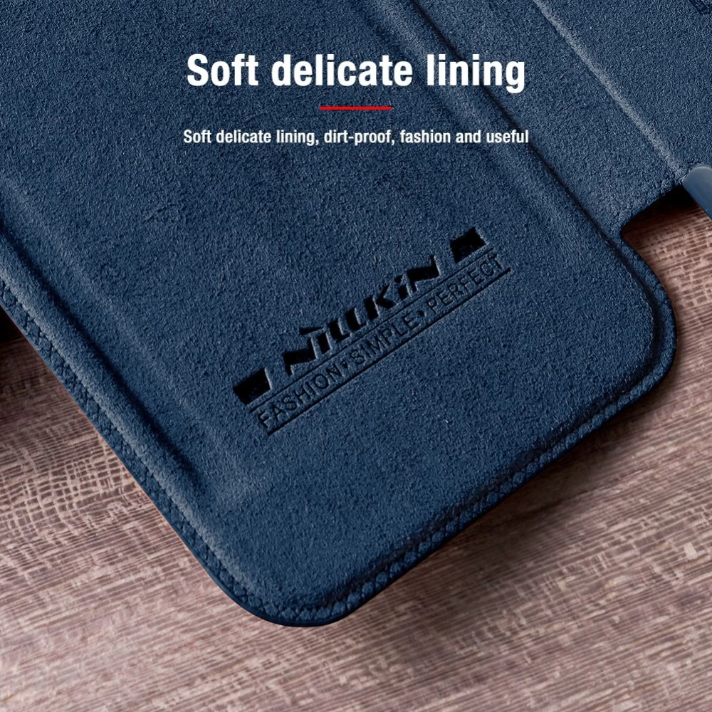 Apple iPhone 13 Pro case black Nillkin Qin Leather 
