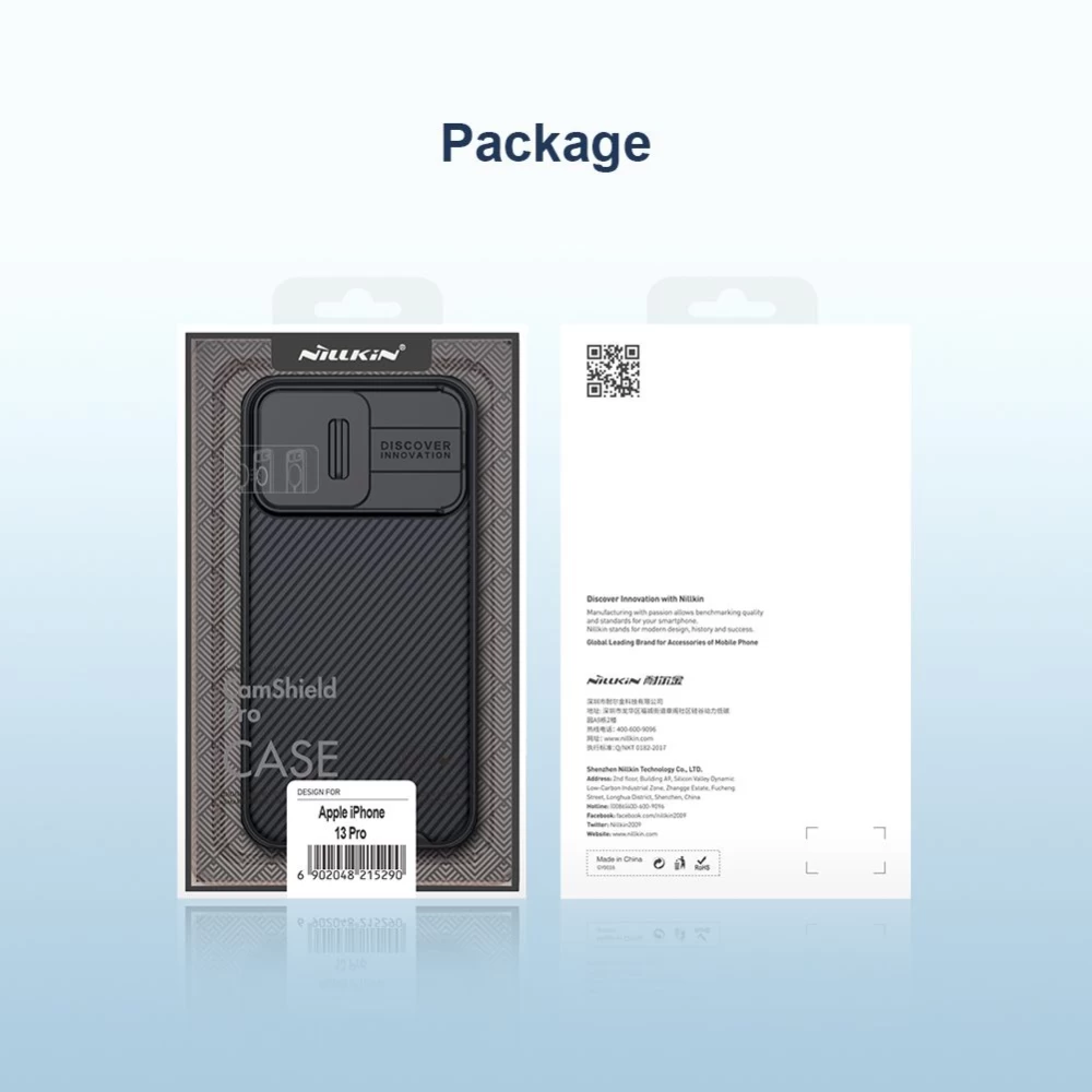 Apple iPhone 13 Pro ümbris must Nillkin CamShield Magnetic 