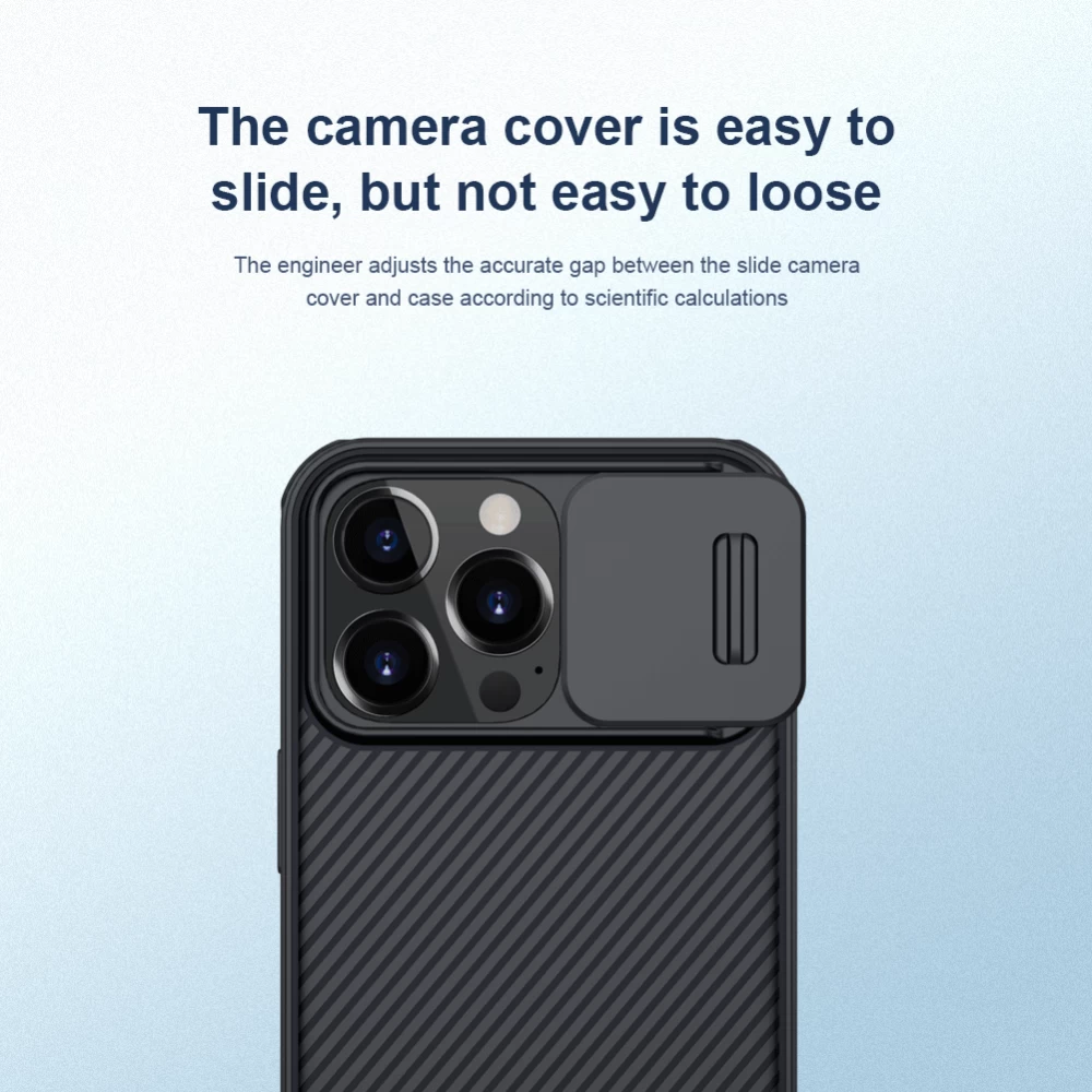 Apple iPhone 13 Pro case blue Nillkin CamShield 
