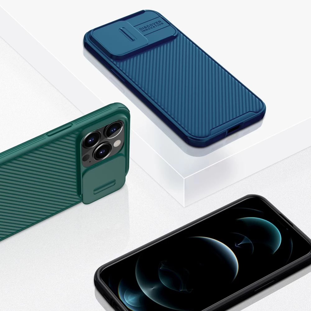 Apple iPhone 13 Pro case blue Nillkin CamShield 