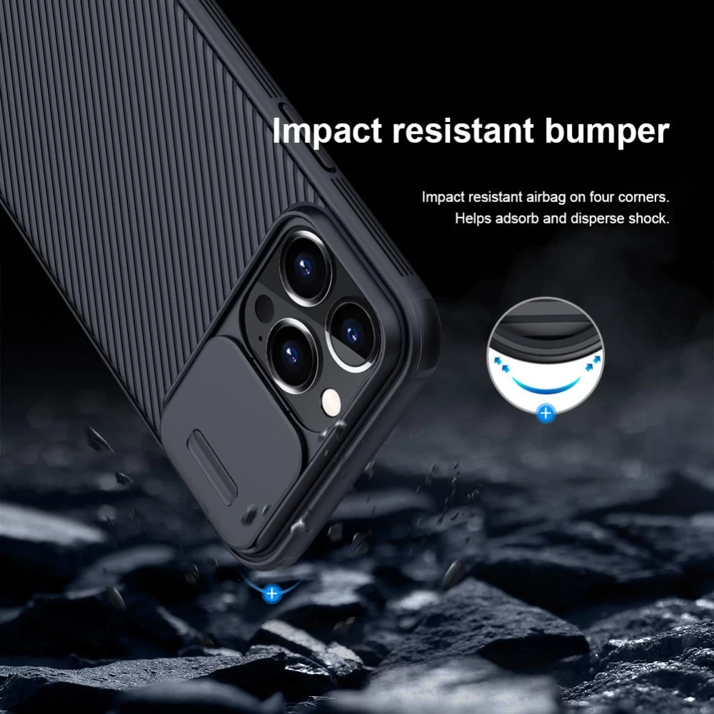 Apple iPhone 13 Pro ümbris sinine Nillkin CamShield Magnetic 