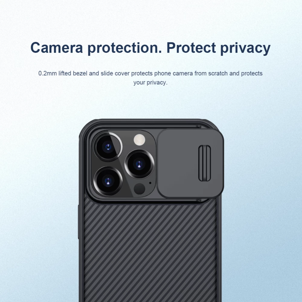 Apple iPhone 13 Pro ümbris sinine Nillkin CamShield Magnetic 
