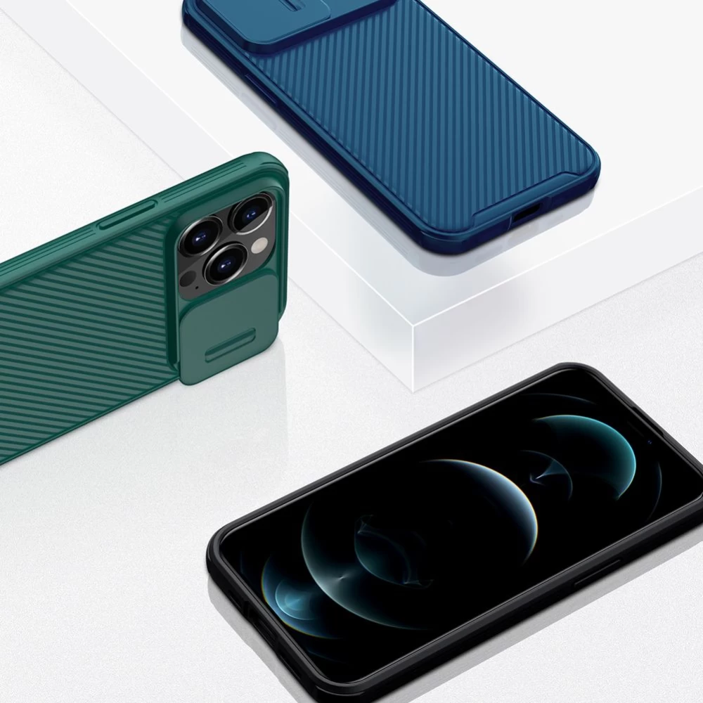 Apple iPhone 13 Pro ümbris sinine Nillkin CamShield Magnetic 