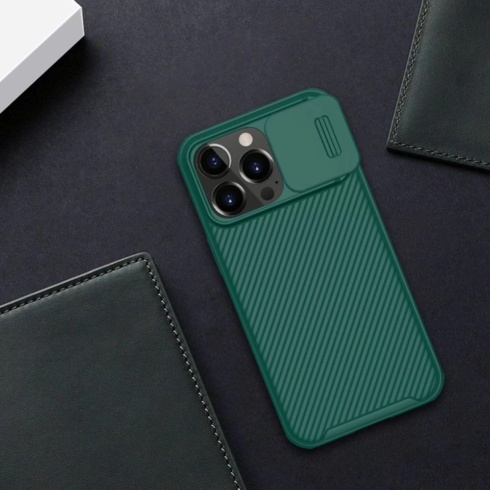Apple iPhone 13 Pro ümbris sinine Nillkin CamShield Magnetic 