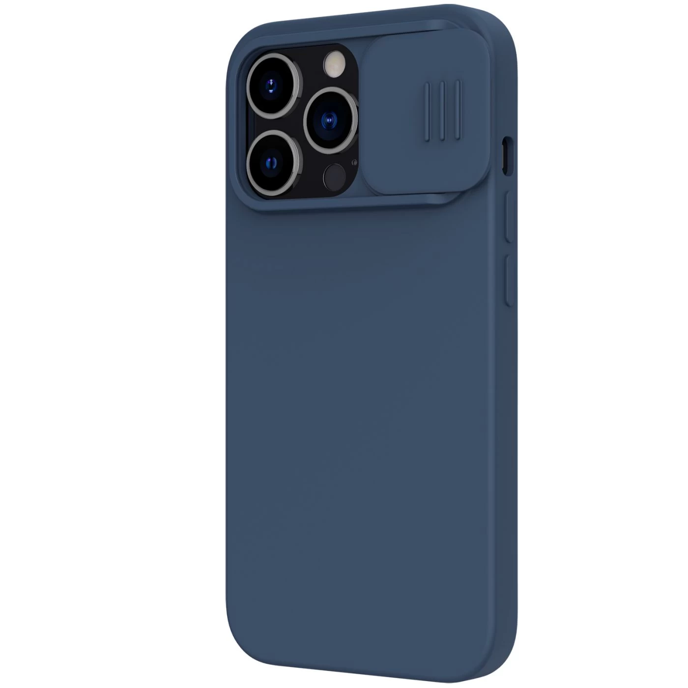 Apple iPhone 13 Pro case blue Nillkin CamShield Silky Magnetic Silicon