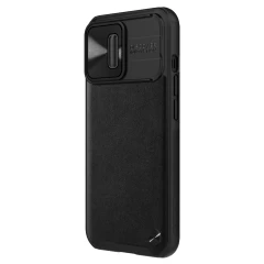 Apple iPhone 13 Pro ümbris must Nillkin CamShield Leather 