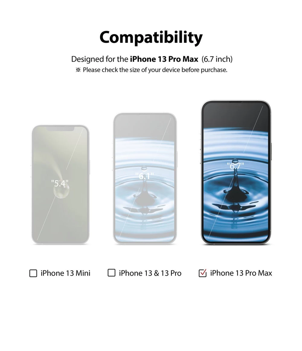 Apple iPhone 13 Pro Max Tempered glass  RINGKE ID FC Glass
