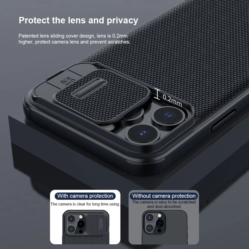 Apple iPhone 13 Pro Max чехол черный Nillkin Textured Magnetic 