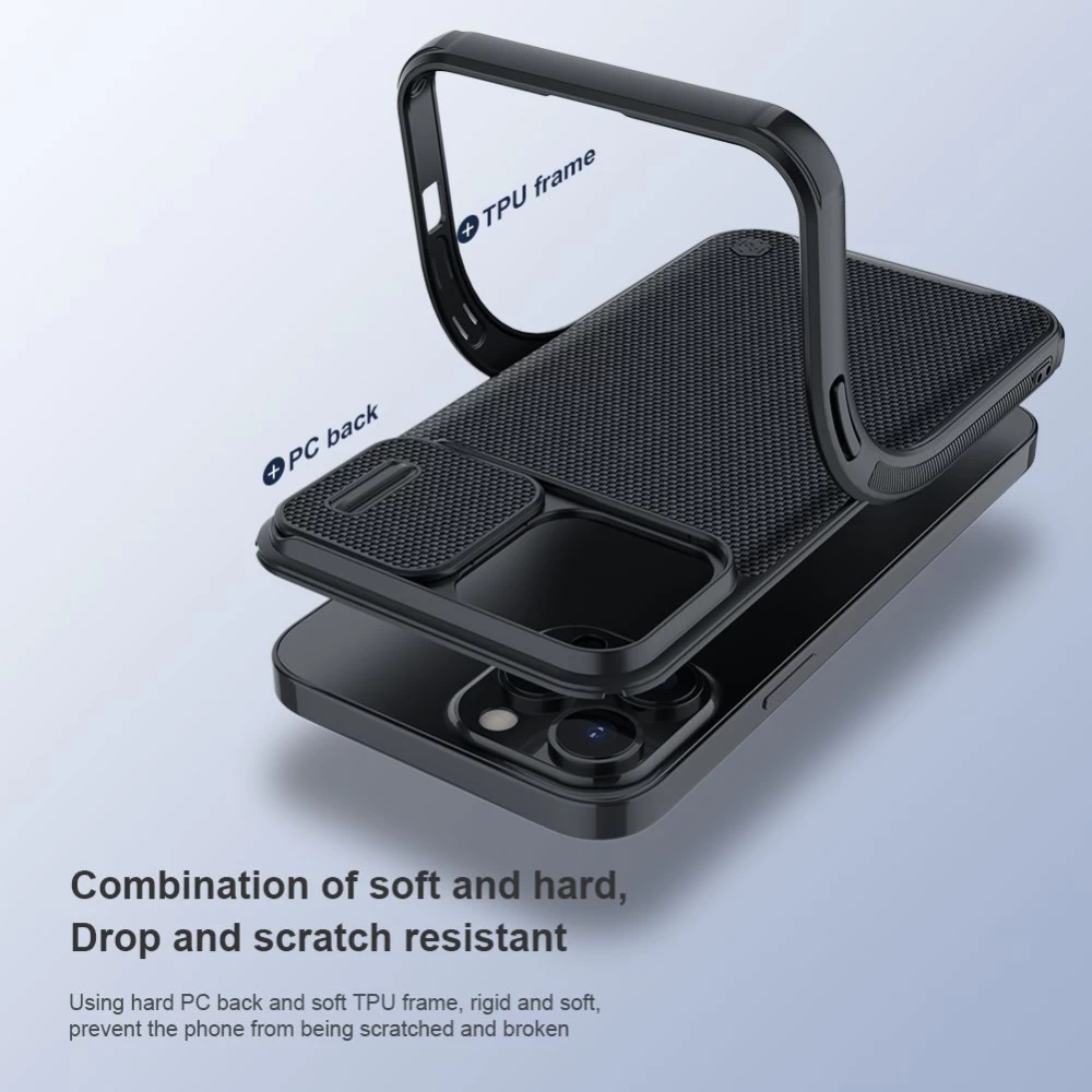Apple iPhone 13 Pro Max чехол черный Nillkin Textured Magnetic 