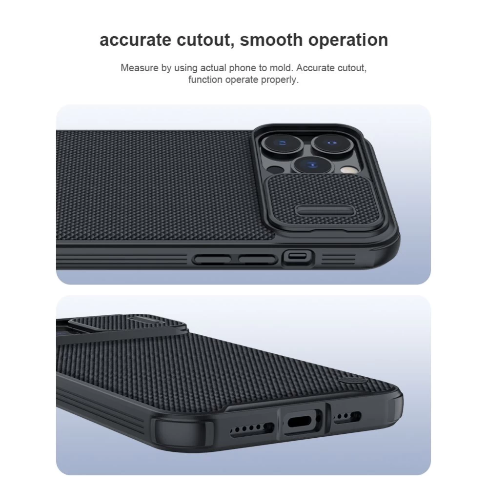 Apple iPhone 13 Pro Max чехол черный Nillkin Textured Magnetic 