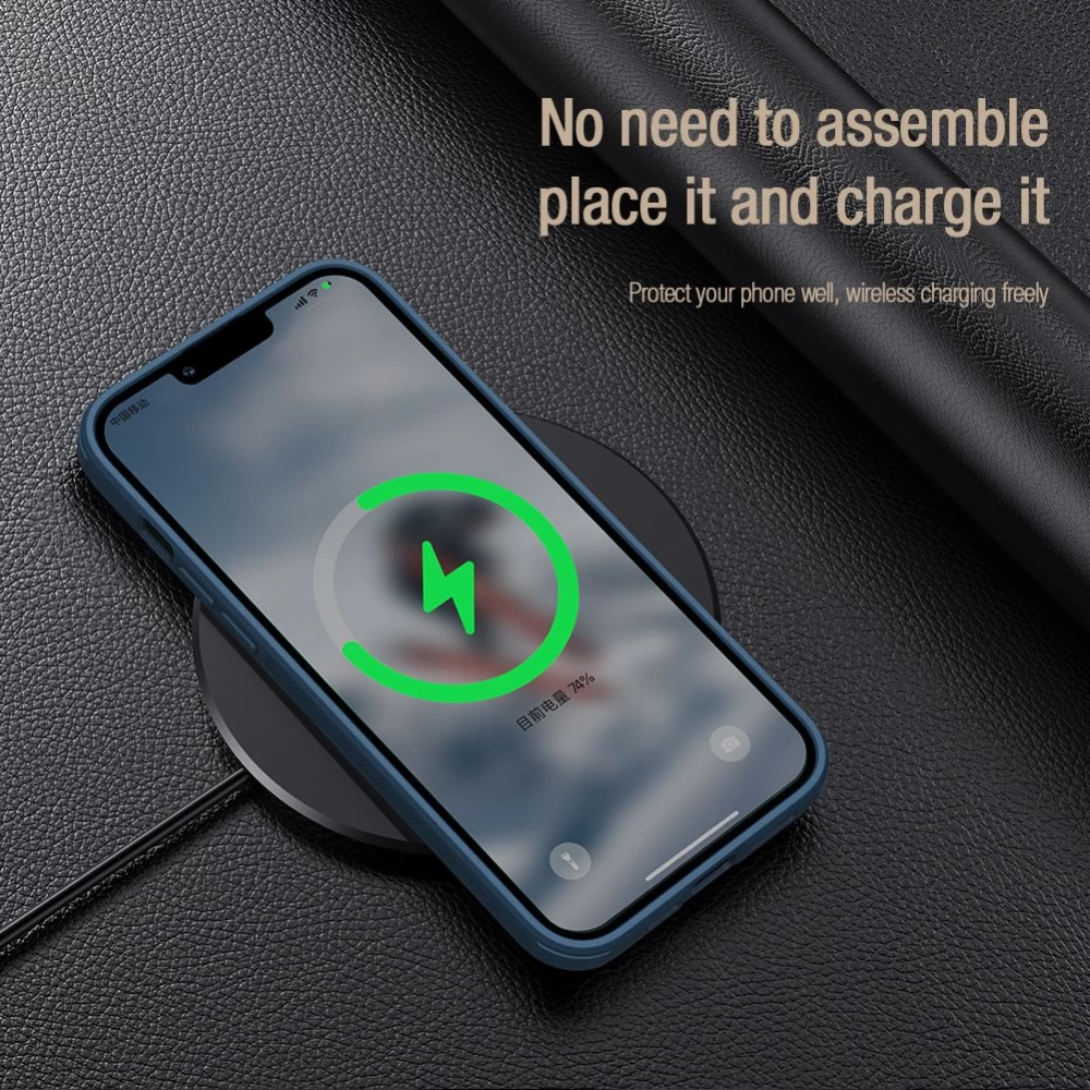 Apple iPhone 13 Pro Max чехол черный Nillkin CamShield Leather S
