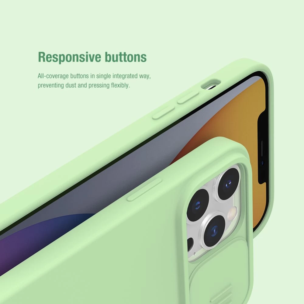 Apple iPhone 13 Pro Max vāciņš melns Nillkin CamShield Silky Magnetic Silicon 