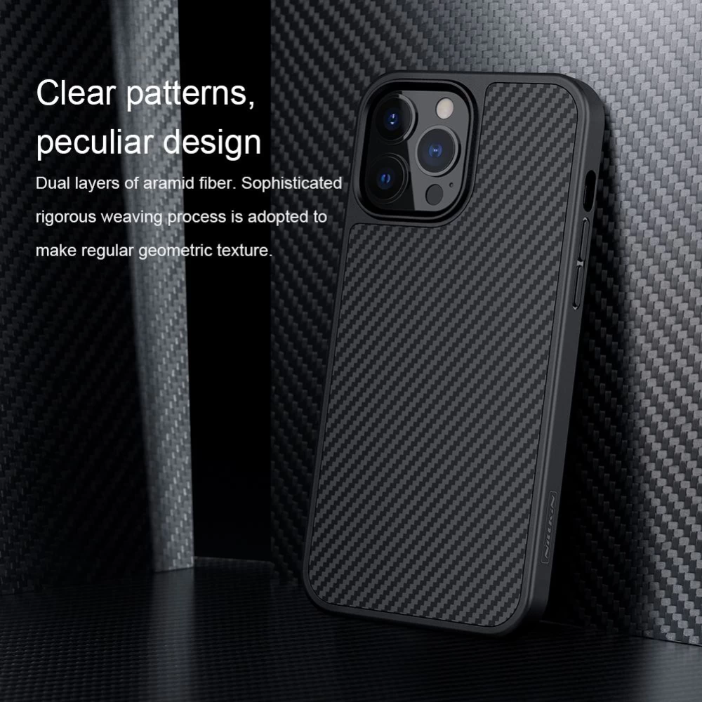 Apple iPhone 13 Pro Max чехол черный Nillkin Synthetic Fiber 