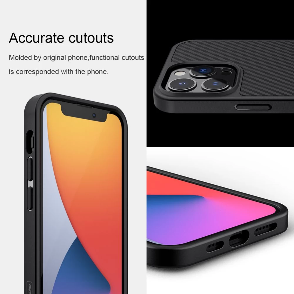 Apple iPhone 13 Pro Max чехол черный Nillkin Synthetic Fiber 