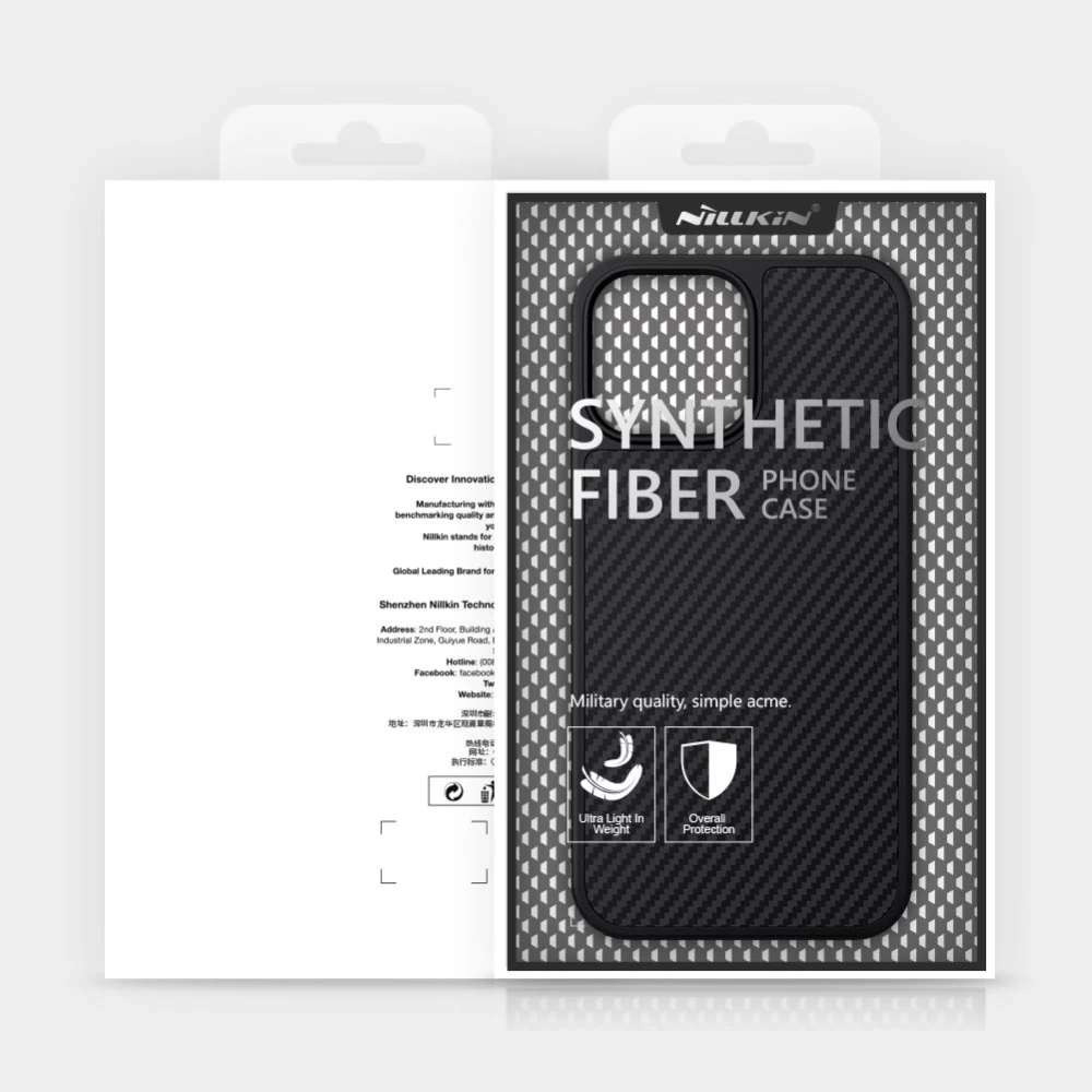Apple iPhone 13 Pro Max чехол черный Nillkin Synthetic Fiber 