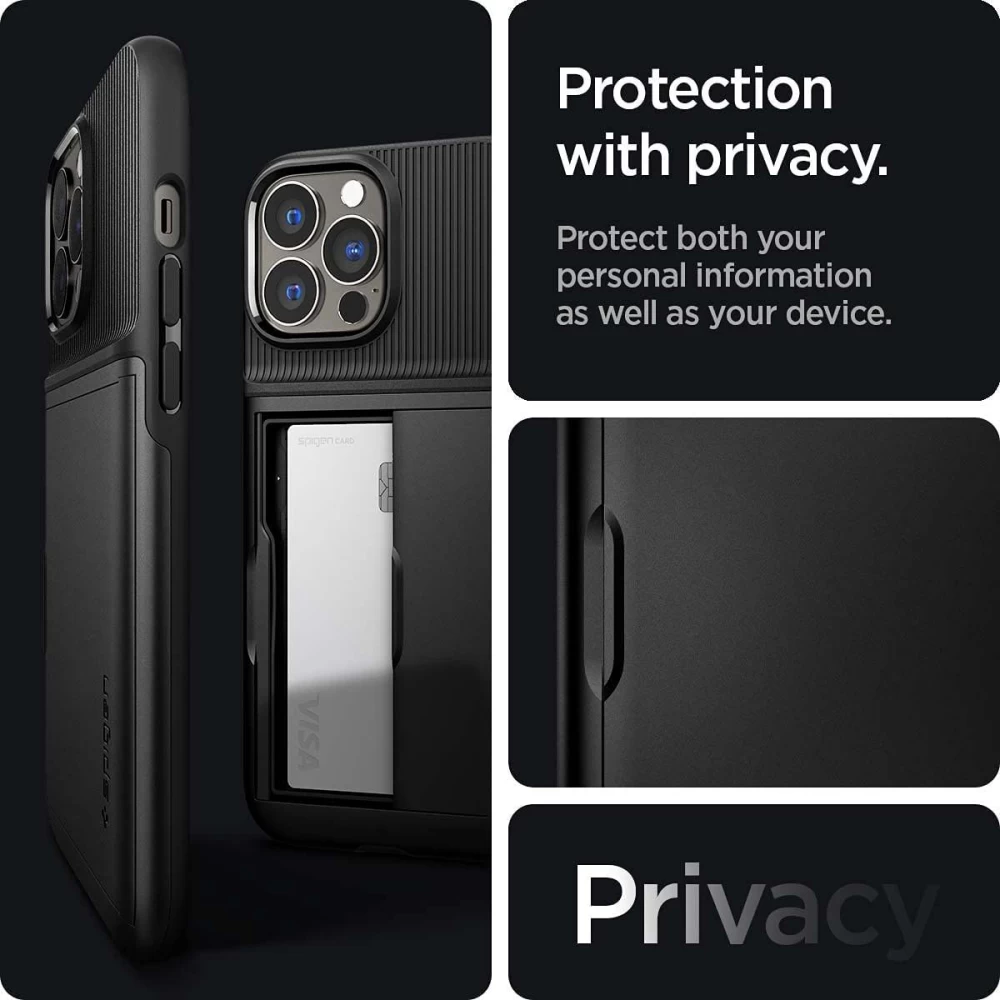 Apple iPhone 13 Pro Max чехол черный SPIGEN Slim Armor CS 