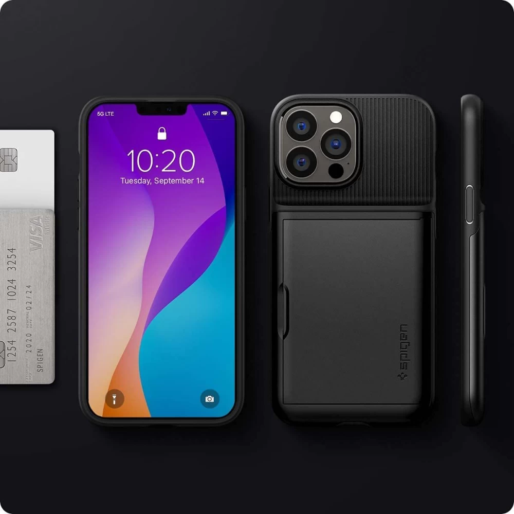 Apple iPhone 13 Pro Max чехол черный SPIGEN Slim Armor CS 