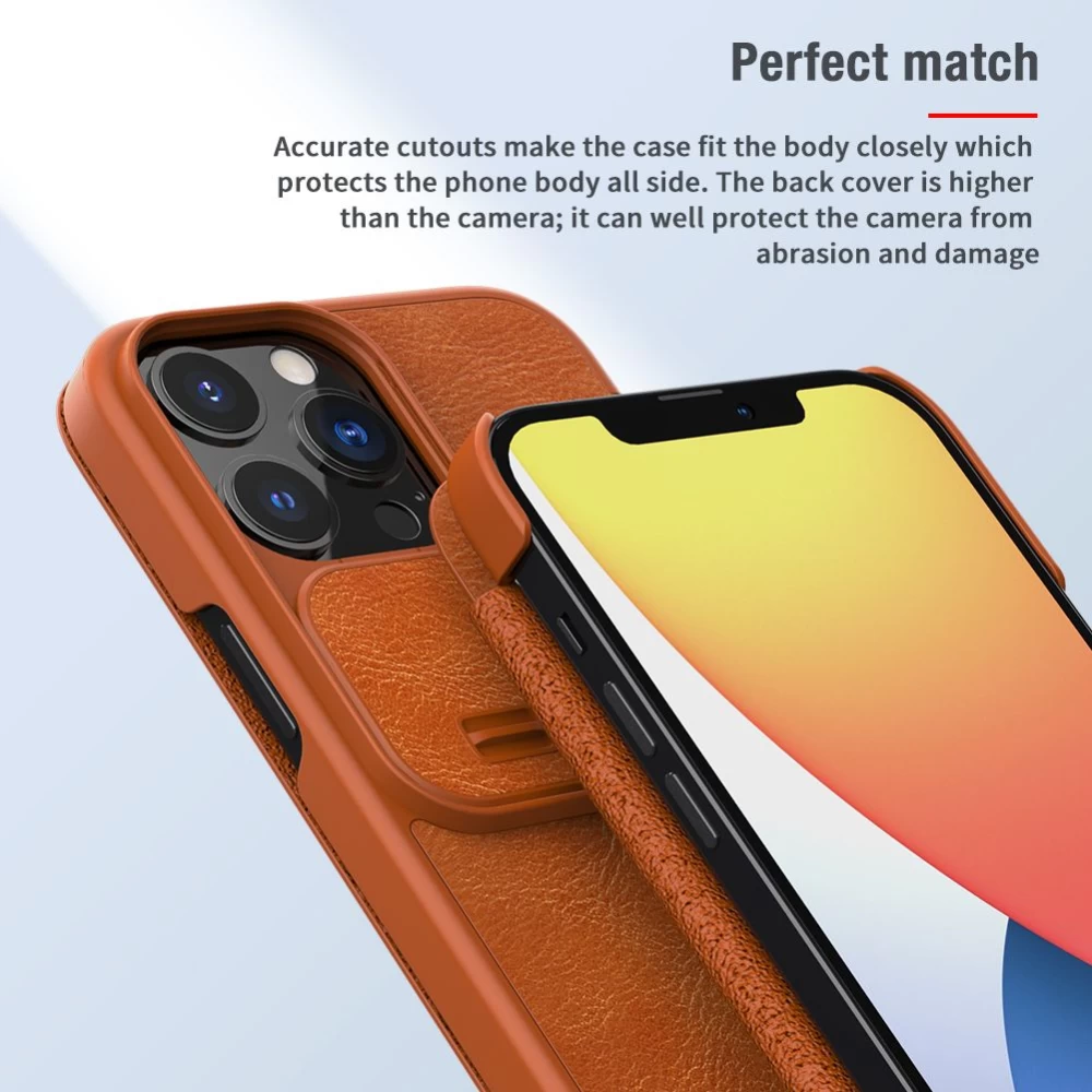 Apple iPhone 13 Pro Max чехол красный Nillkin Qin Leather 