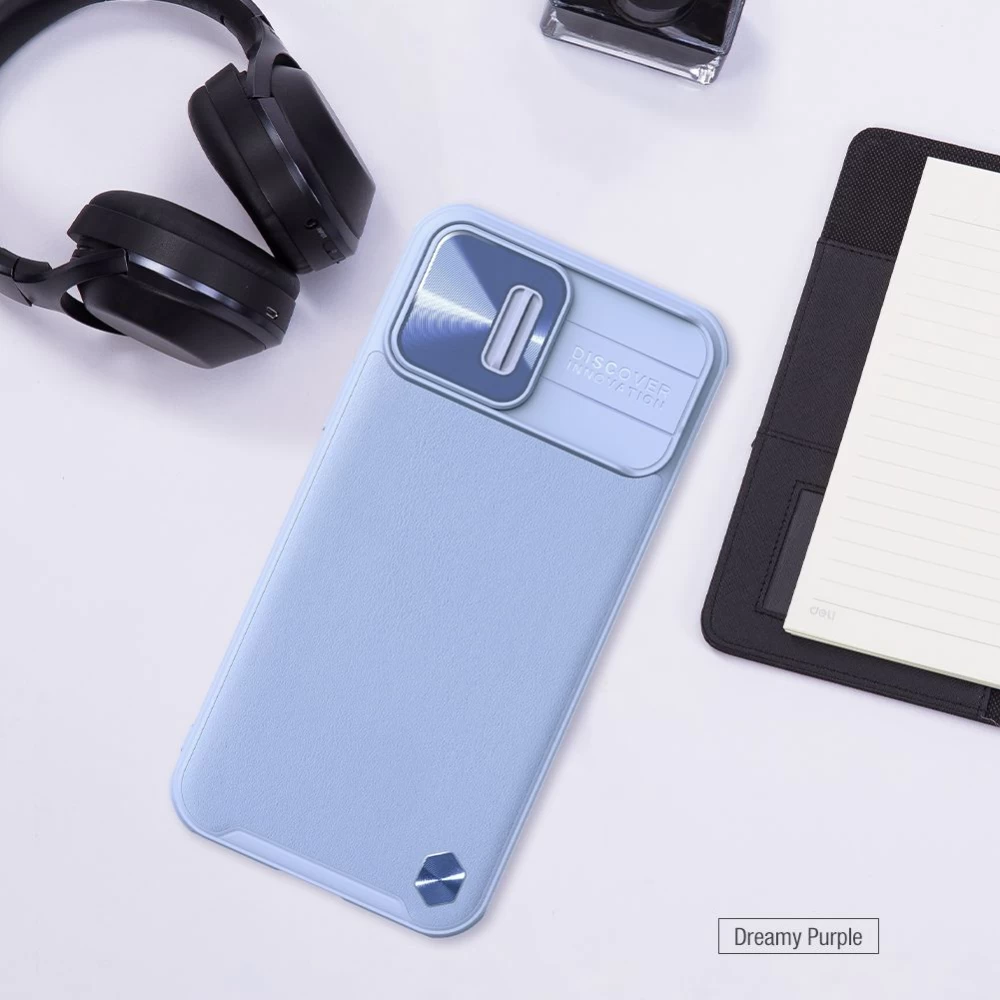Apple iPhone 13 Pro Max ümbris roheline Nillkin CamShield Leather 