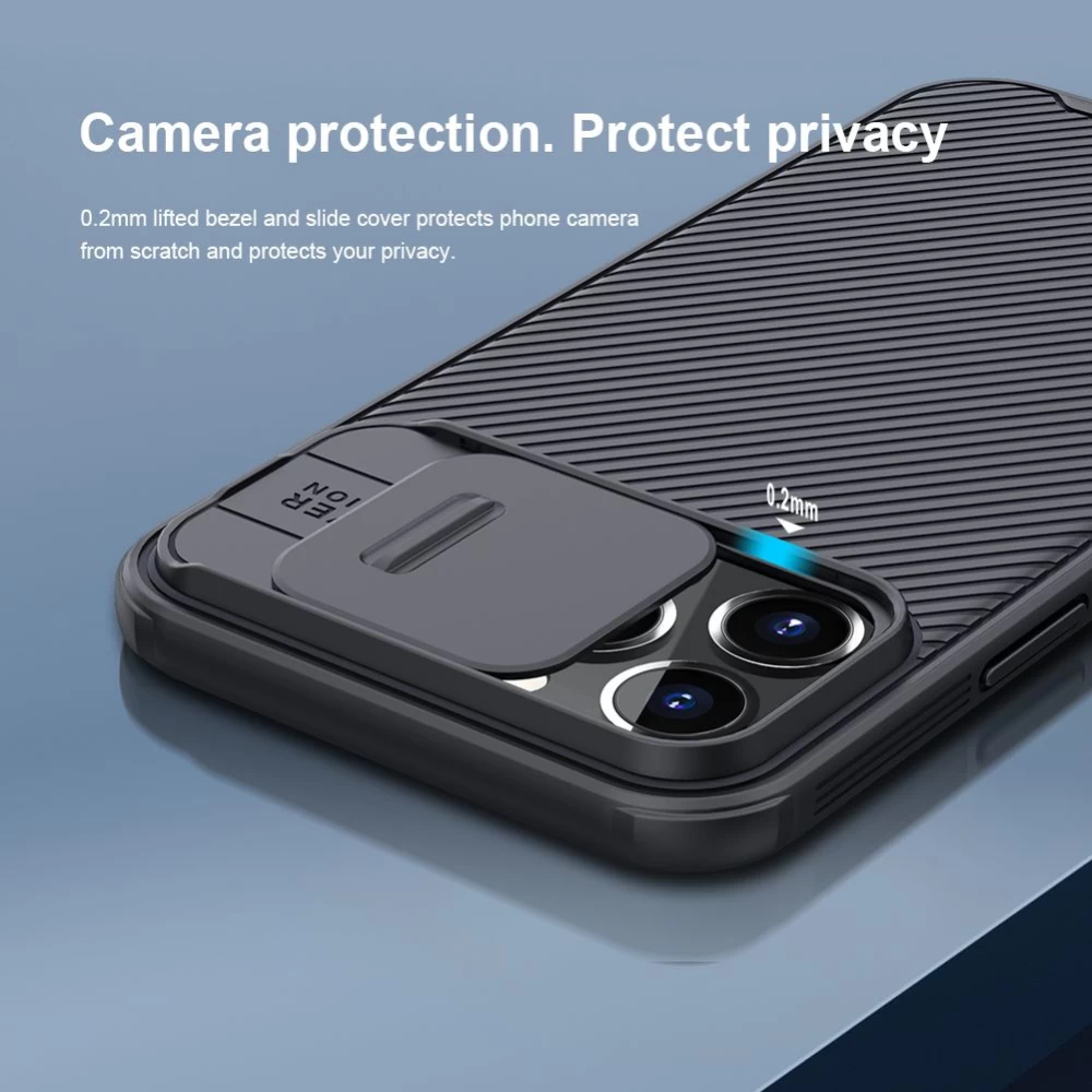 Apple iPhone 13 Pro Max чехол синий Nillkin CamShield 
