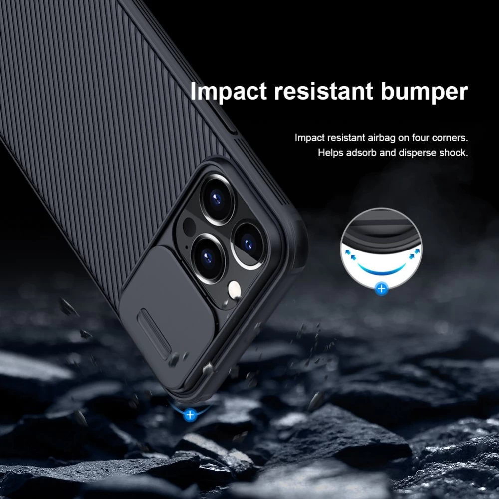 Apple iPhone 13 Pro Max чехол синий Nillkin CamShield 